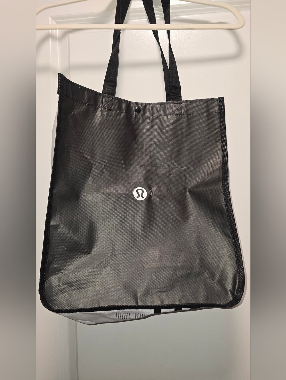 lululemon athletica Black & White Logo Tote Bag - Picture 3 of 5